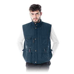 Bezrękawnik ocieplany Model KORMORAN Granatowy
